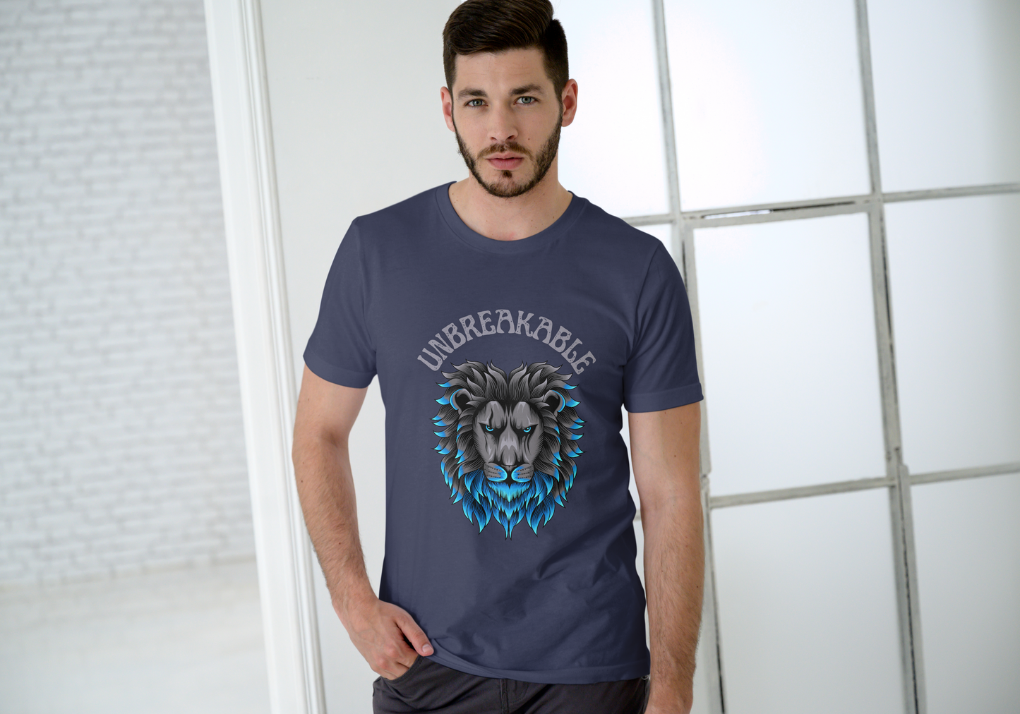 GRAPHIC PRINTED CLASSIC CREW TSHIRT - UNBREAKABLE