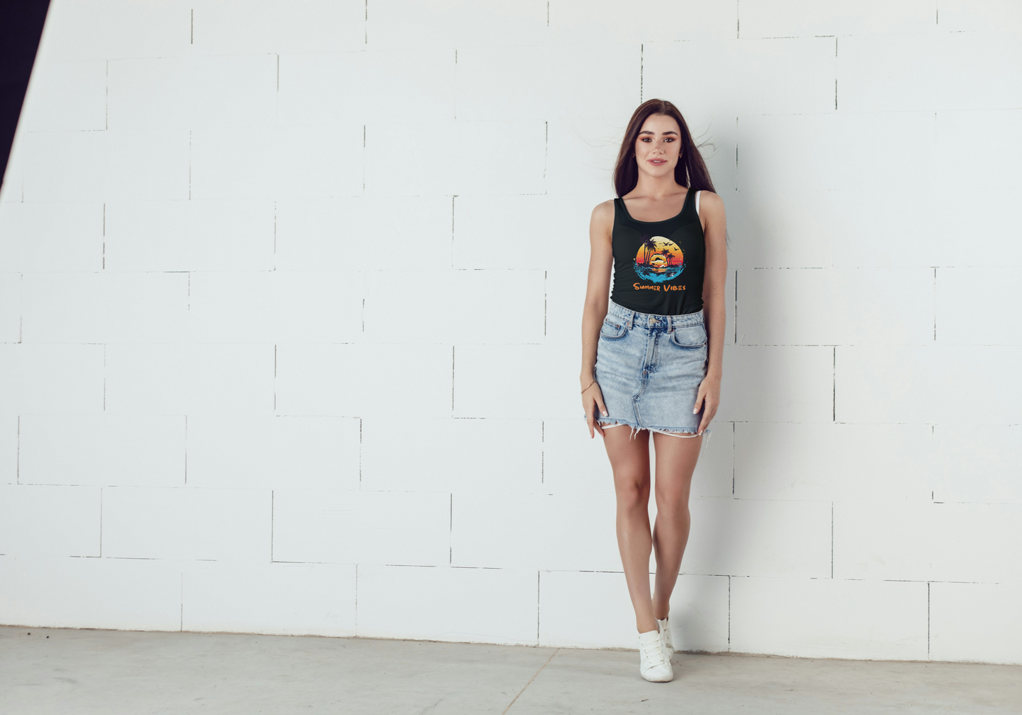 GRAPHIC PRINTED TANK TOP - SUMMER VIBES