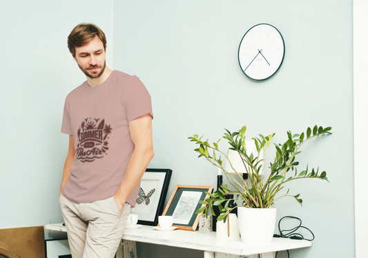 GRAPHIC PRINTED CLASSIC CREW TSHIRT -SUMMER IS IN THE AIR