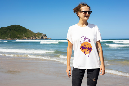 GRAPHIC PRINTED CLASSIC CREW TSHIRT - HERE COMES THE SUN