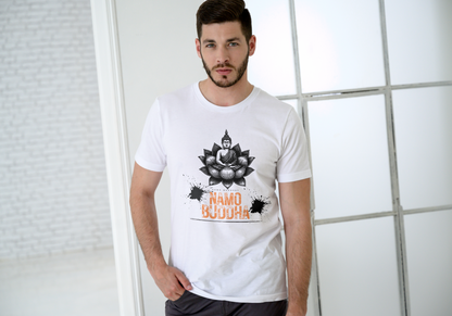 GRAPHIC PRINTED CLASSIC CREW TSHIRT - NAMO BUDDHA