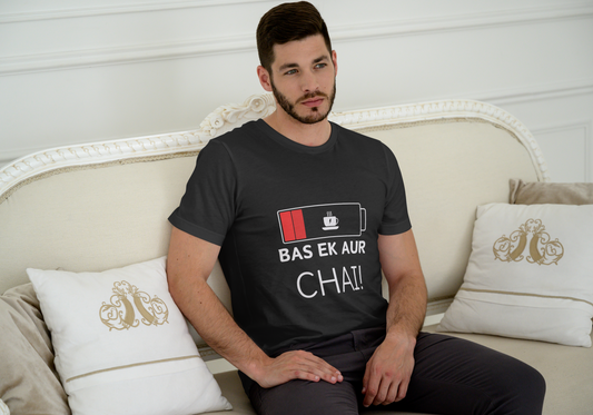 GRAPHIC PRINTED CLASSIC CREW TSHIRT - BAS EK CHAI