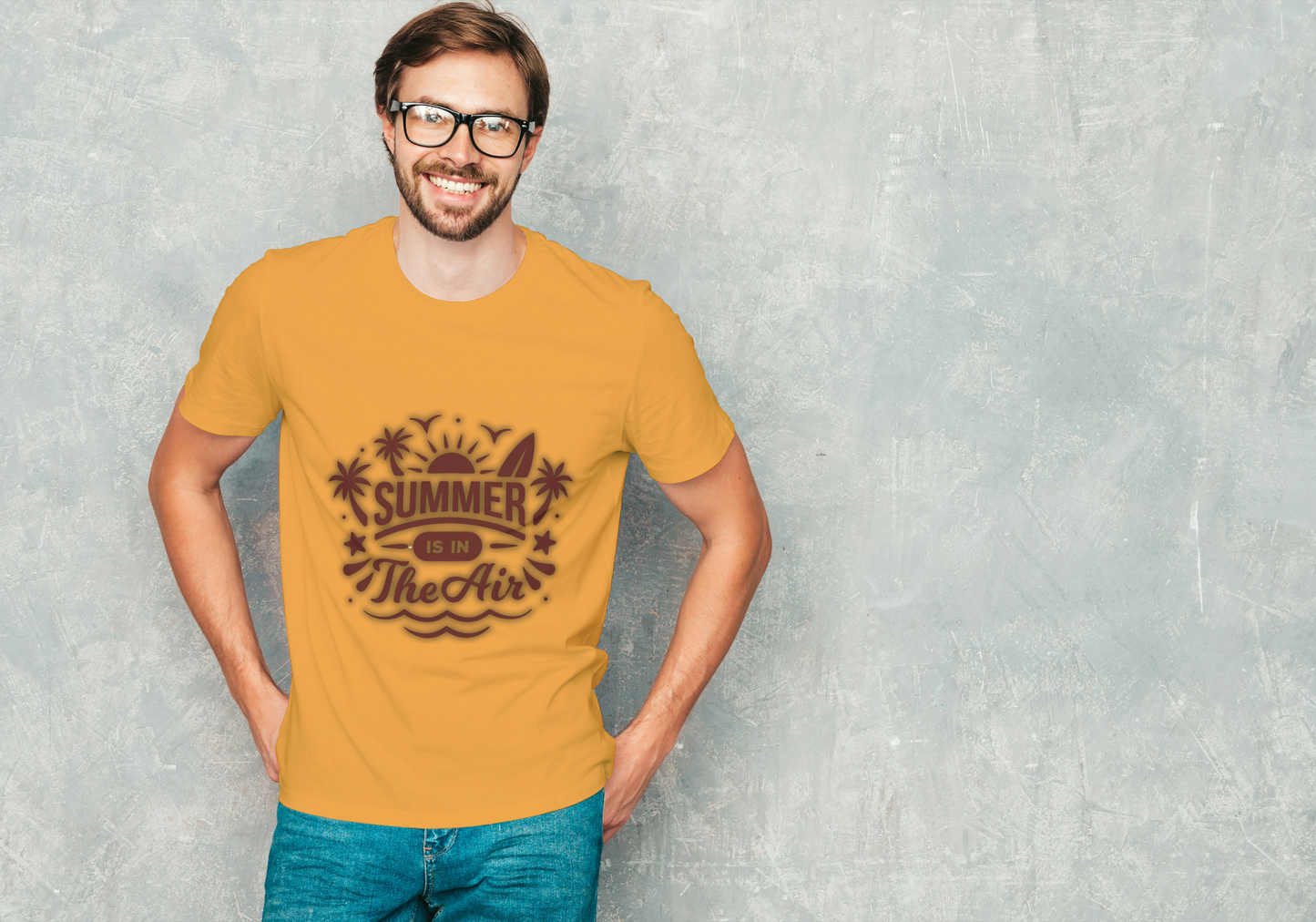 GRAPHIC PRINTED CLASSIC CREW TSHIRT -SUMMER IS IN THE AIR