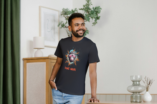 GRAPHIC PRINTED CLASSIC CREW TSHIRT -  KONG MODE