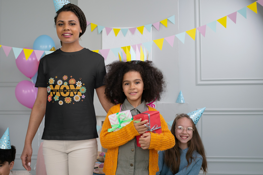 GRAPHIC PRINTED CLASSIC CREW TSHIRT - MOM - THE SUN IN MY SKY