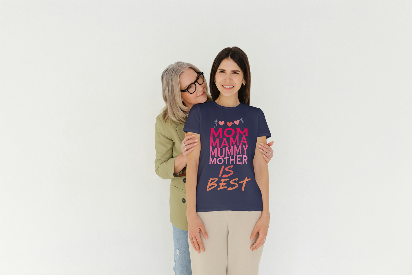GRAPHIC PRINTED CLASSIC CREW TSHIRT -  MOM , MAMA, MUMMY,MOTHER is BEST