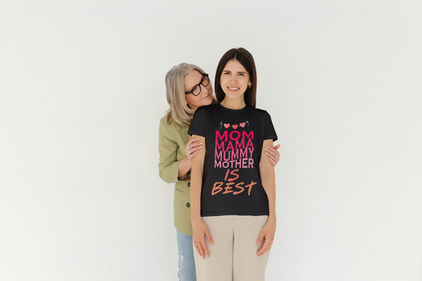 GRAPHIC PRINTED CLASSIC CREW TSHIRT -  MOM , MAMA, MUMMY,MOTHER is BEST
