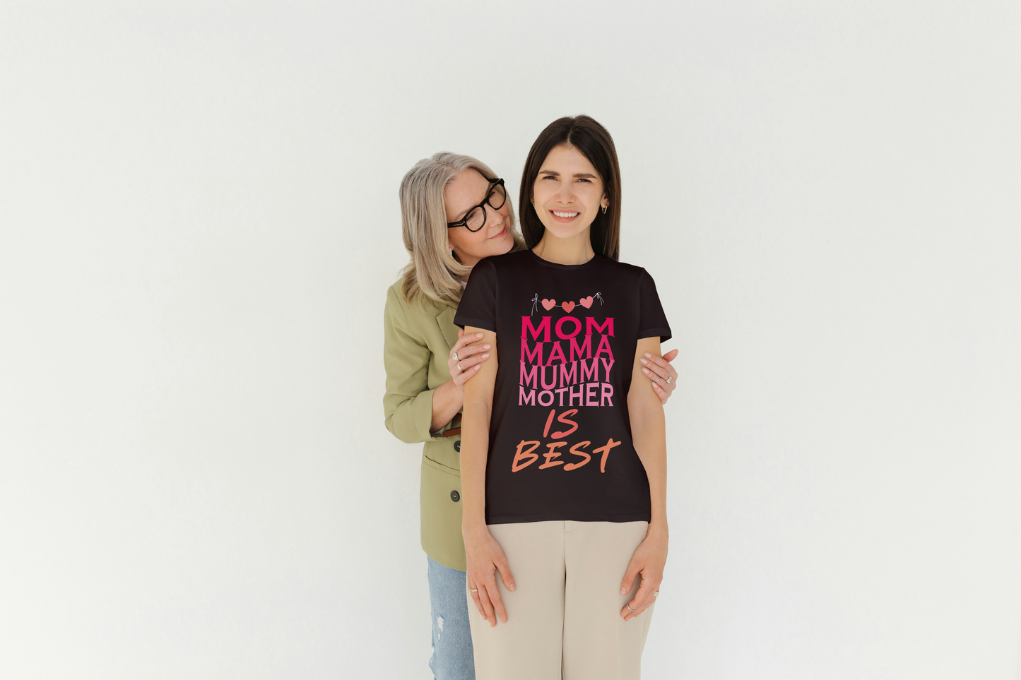 GRAPHIC PRINTED CLASSIC CREW TSHIRT -  MOM , MAMA, MUMMY,MOTHER is BEST