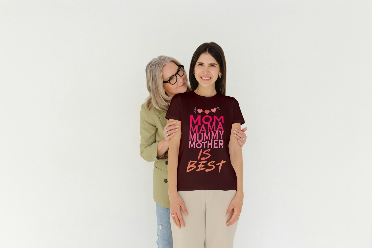 GRAPHIC PRINTED CLASSIC CREW TSHIRT -  MOM , MAMA, MUMMY,MOTHER is BEST