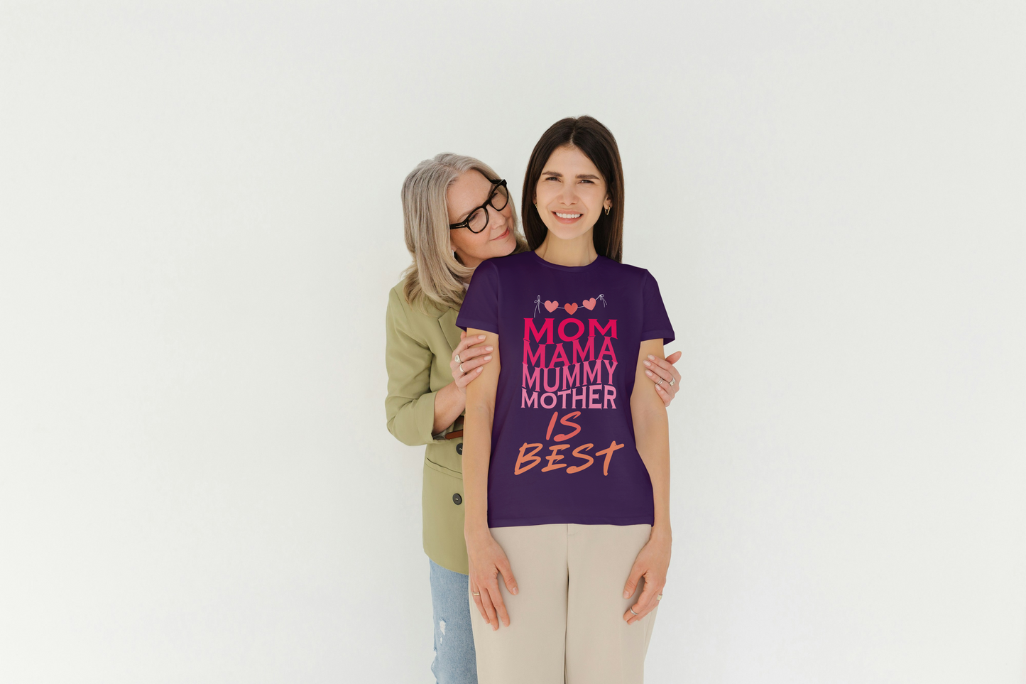 GRAPHIC PRINTED CLASSIC CREW TSHIRT -  MOM , MAMA, MUMMY,MOTHER is BEST