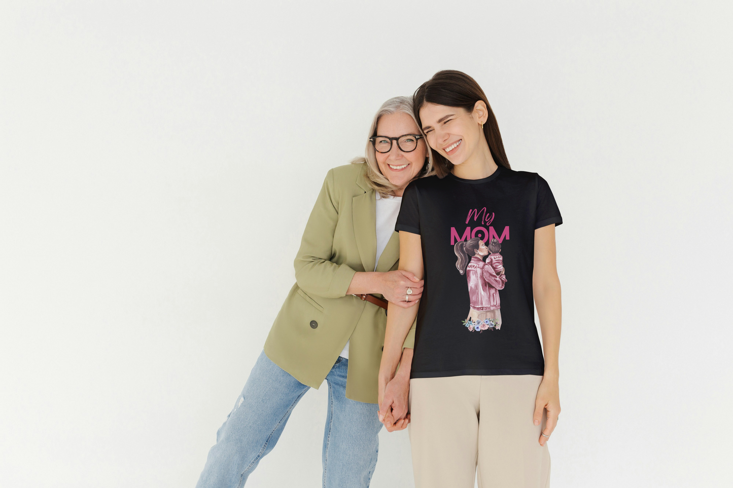 GRAPHIC PRINTED CLASSIC CREW TSHIRT - MY MOM