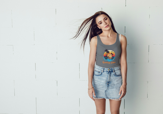 GRAPHIC PRINTED TANK TOP - SUMMER VIBES