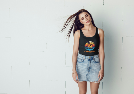 GRAPHIC PRINTED TANK TOP - SUMMER VIBES