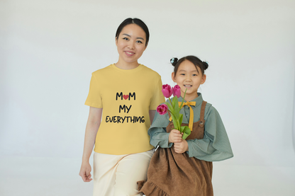 GRAPHIC PRINTED CLASSIC CREW TSHIRT - MOM MY EVERYTHING