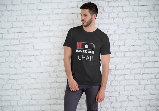 GRAPHIC PRINTED CLASSIC CREW TSHIRT - BAS EK CHAI