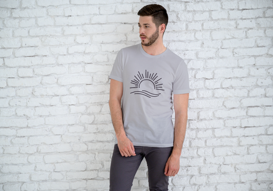 GRAPHIC PRINTED CLASSIC CREW TSHIRT - SUNRISE