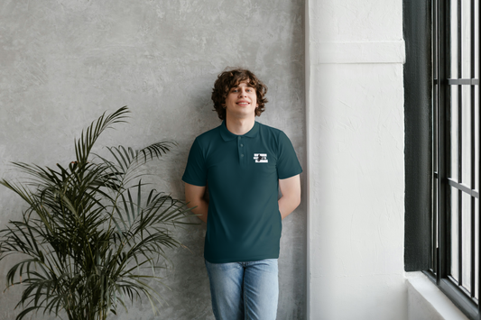 SOLID POLO NECK TSHIRT
