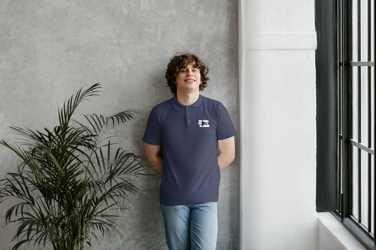 SOLID POLO NECK TSHIRT