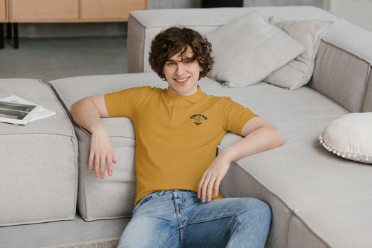 SOLID POLO NECK TSHIRT