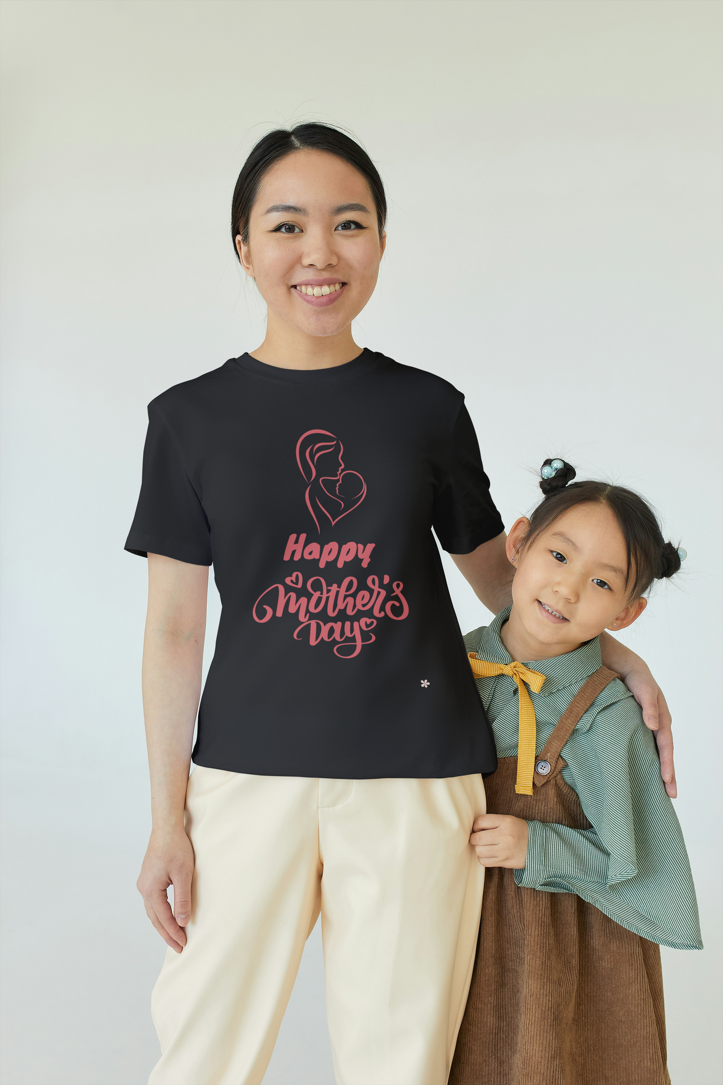 GRAPHIC PRINTED CLASSIC CREW TSHIRT - HAPPY MOTHER'S DAY