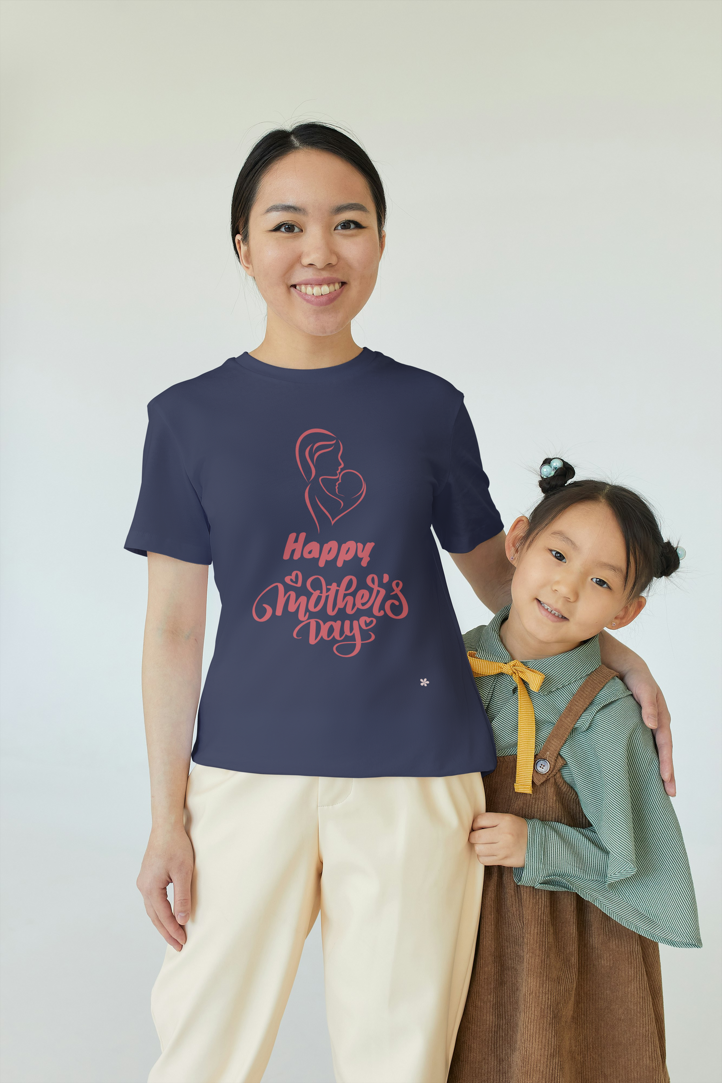 GRAPHIC PRINTED CLASSIC CREW TSHIRT - HAPPY MOTHER'S DAY