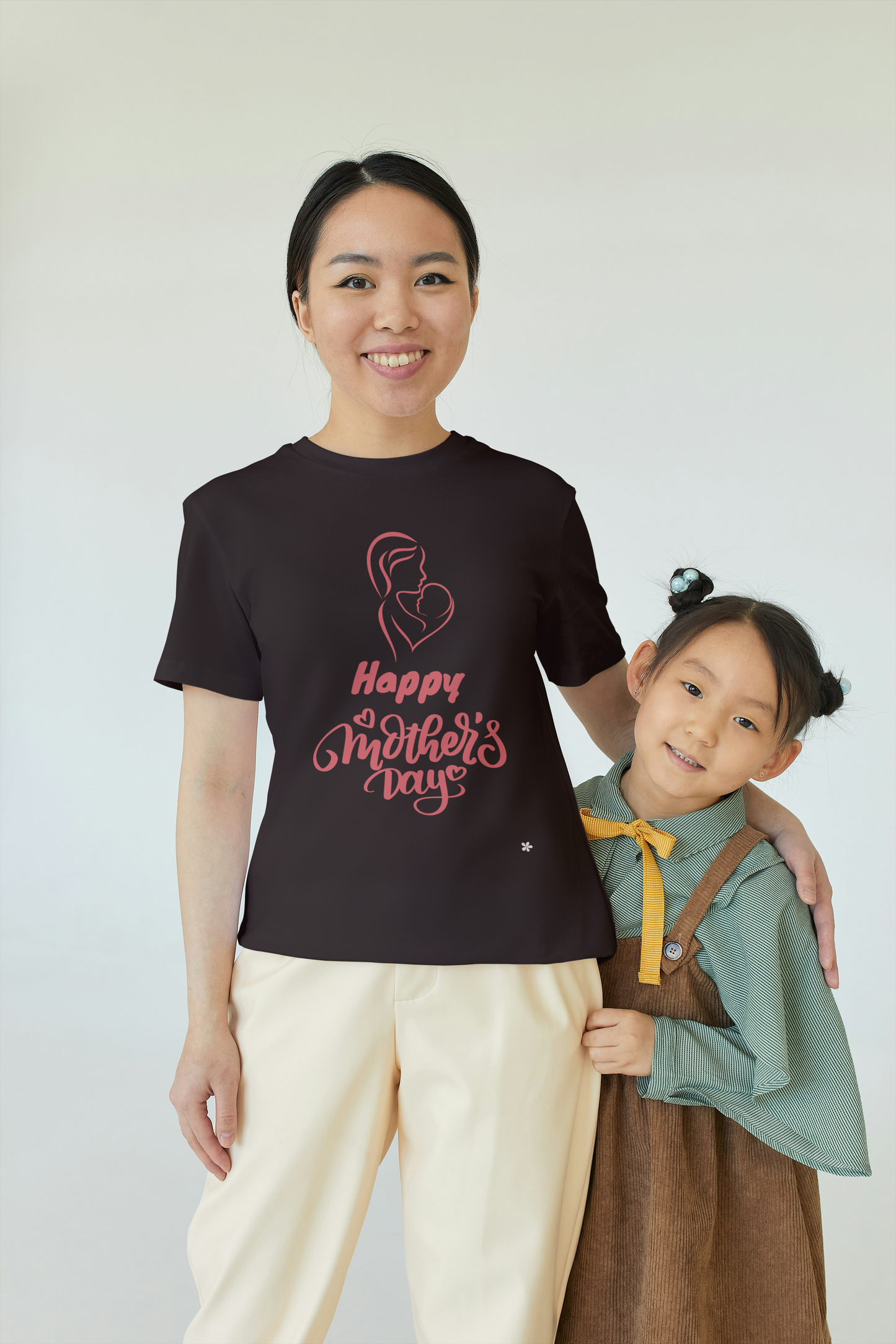 GRAPHIC PRINTED CLASSIC CREW TSHIRT - HAPPY MOTHER'S DAY